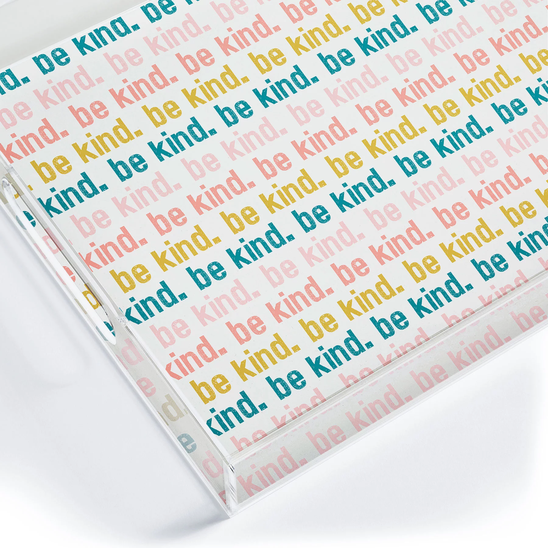Society6 Co Be Kind I by Little Arrow Design Acrylic Tray