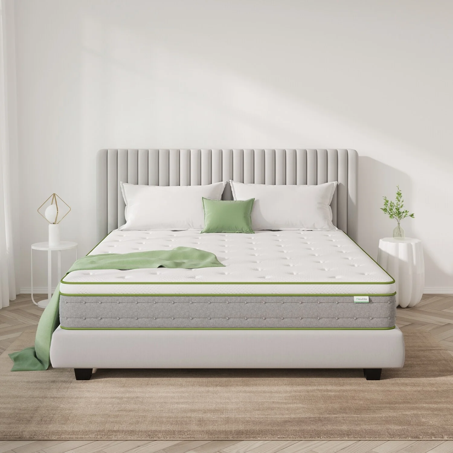 Novilla  10-inch Gel Memory Foam Hybrid Innerspring Mattress King