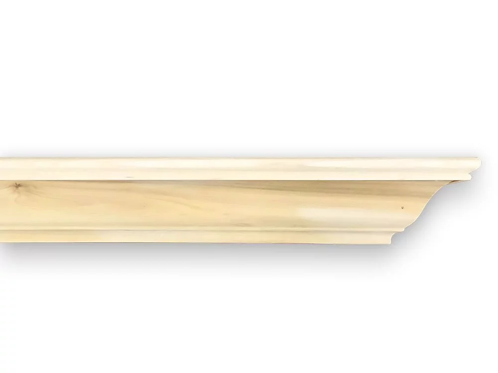 Madison 72 inch Wood Fireplace Mantel Shelf - Unfinished, Madison-M728-POPP-UN