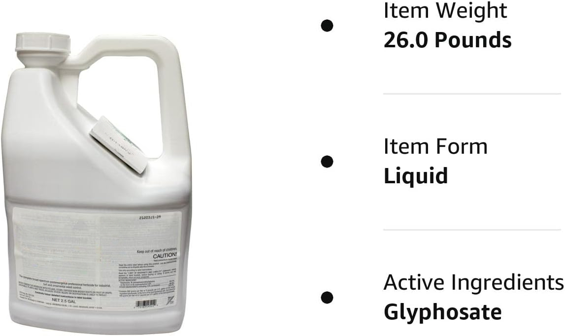 Round Up Pro Concentrate 50.2% Glyphosate 2.5 Gallon Jug Systemic Herbicide