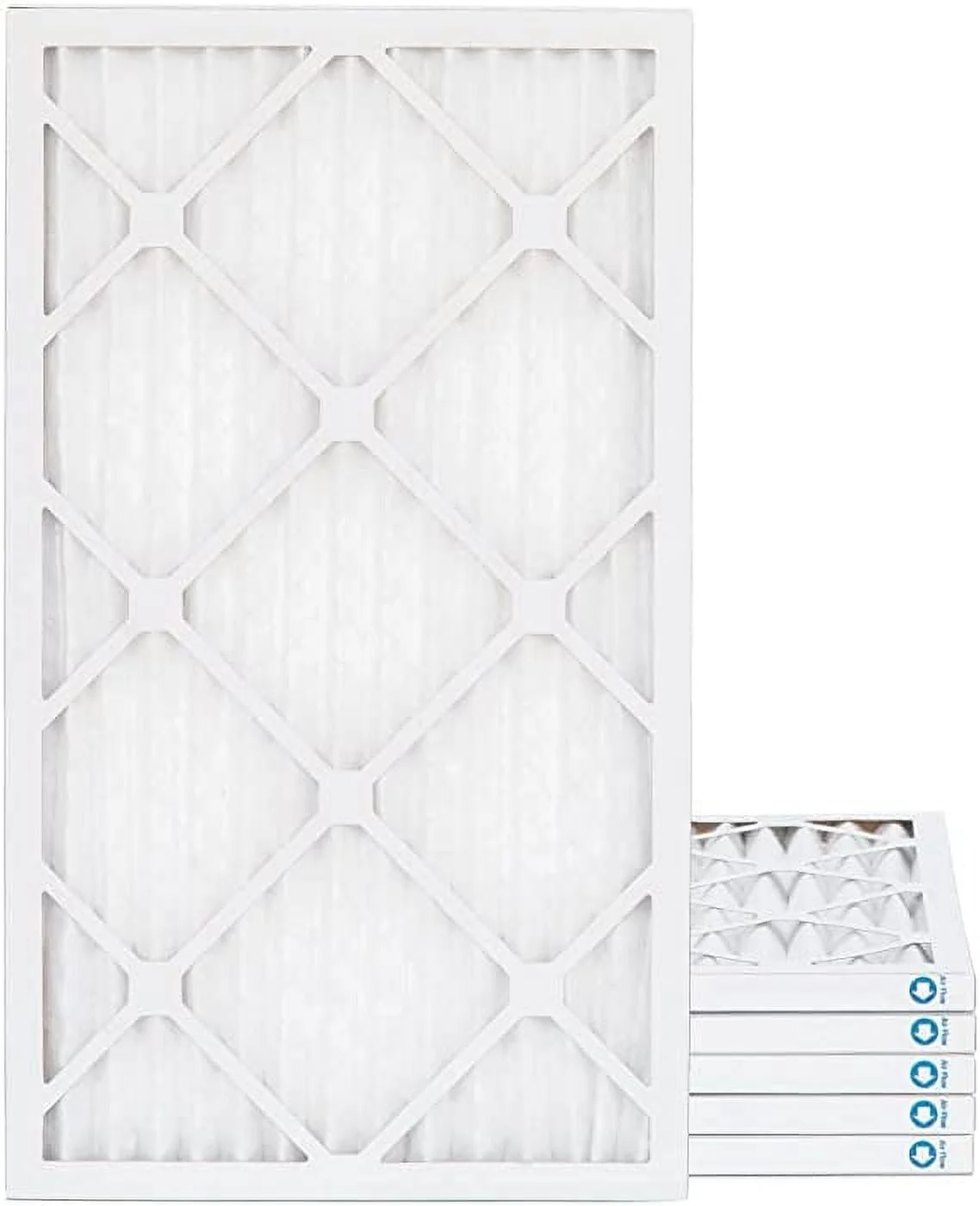 Pamlico Air 14x30x1 MERV 8 Pleated AC Furnace Air Filters. Quantity 6. (Actual Size: 13.88 x 29.88 x 0.75 Inches)