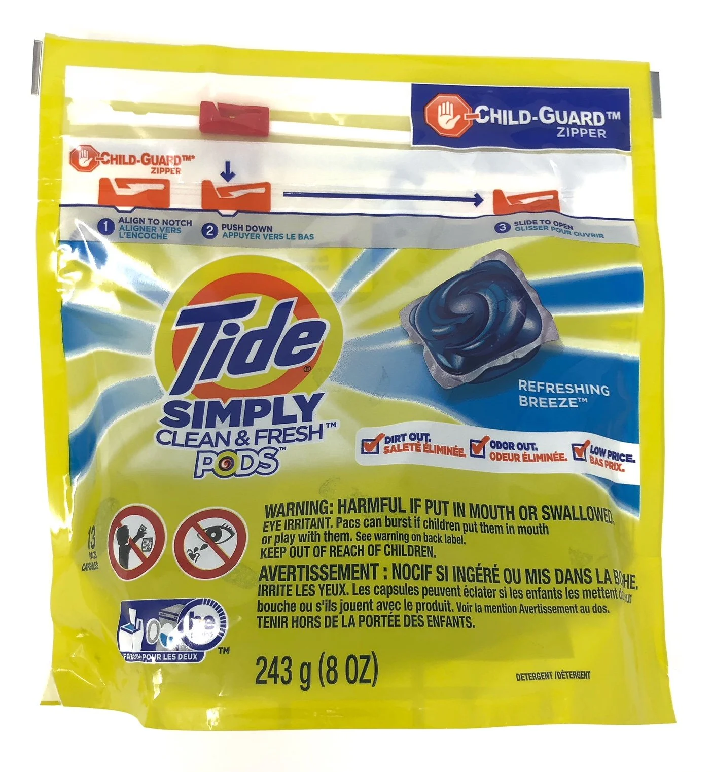 Tide Pods Simply Clean And Fresh, Refreshing Breeze, 13 Count (Pack Of 2)