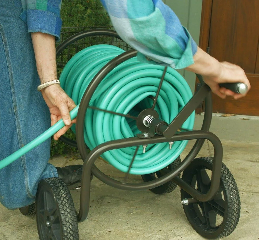 Garden 871-S Residential Grade 4-Wheel Garden Hose Reel Cart, Holds 250-Feet Of 5/8-Inch Hose - Bronze