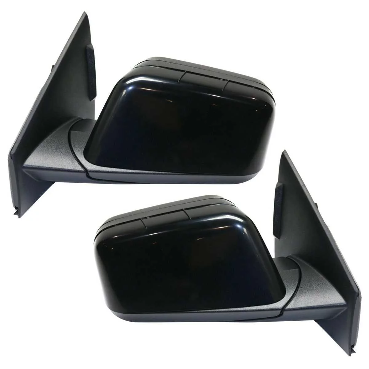 AutoShack Driver and Passenger Mirrors Power Folding Heated Smooth Set of 2 Replacement for 2009 2010 2011 Ford Edge 3.5L 3.7L V6 AWD FWD KAPFO1320370PR