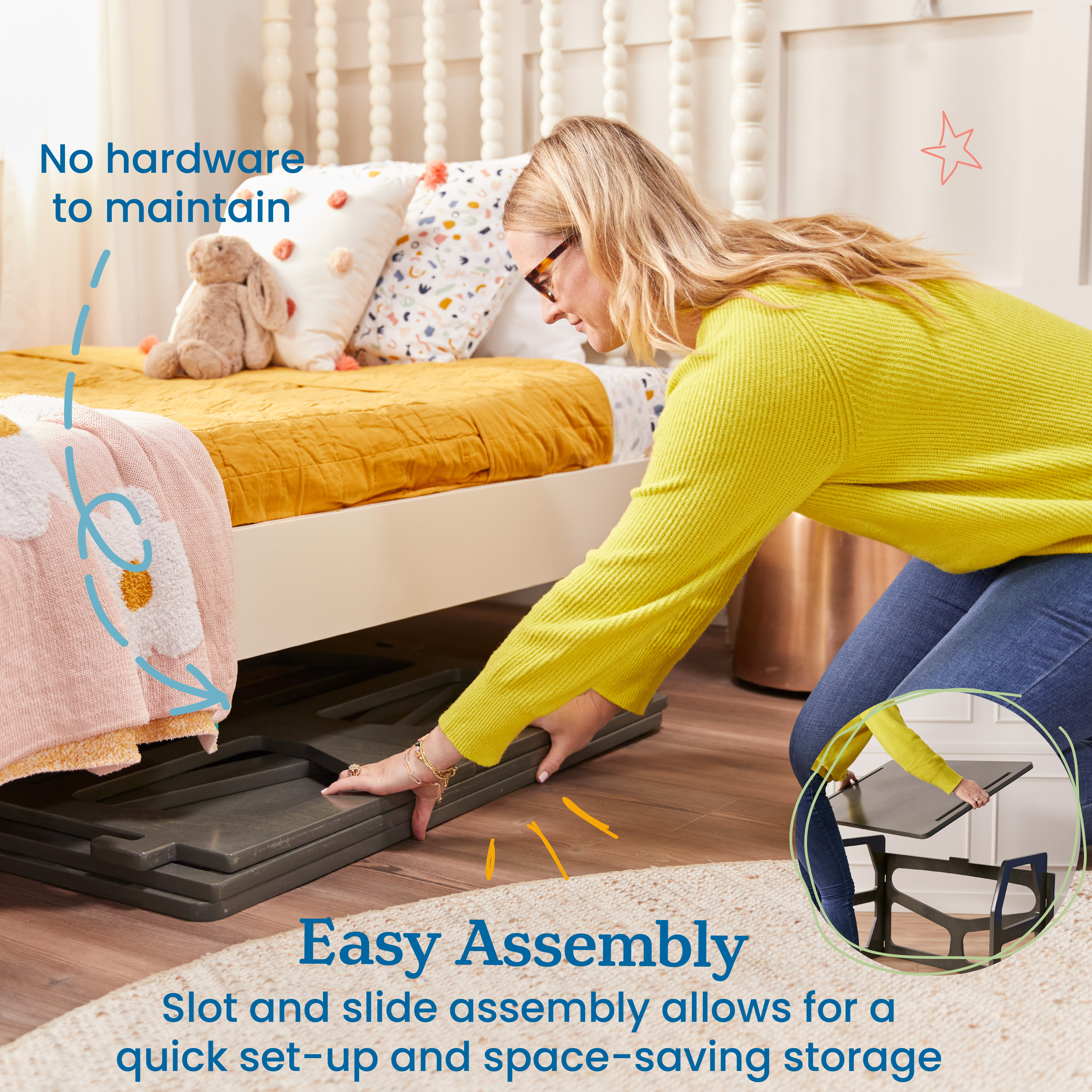 ECR4Kids StudyStation Desk, Grey Wash