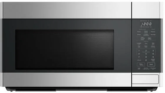 Fisher & Paykel MOH30SS1 1.8 Cu. Ft. Over-the-Range Microwave - Black/brushed stainless steel