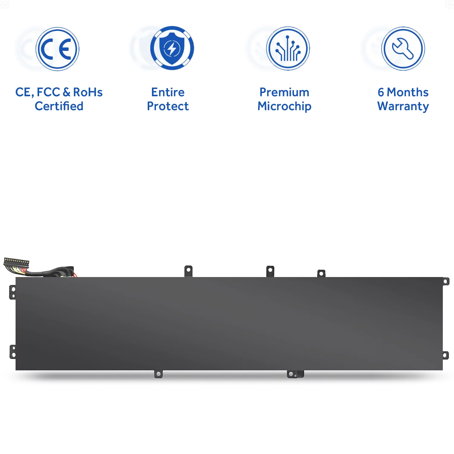 6GTPY Laptop Battery 97Wh for Dell XPS 15 9550 9560 9570 7590 Vostro 7500 Series Notebook Precision 5510 5520 5530 5540 M5510 M5520 M5530 M5540 Workstation 4GVGH 5041C 5XJ28 5D91C GPM03 P56F001