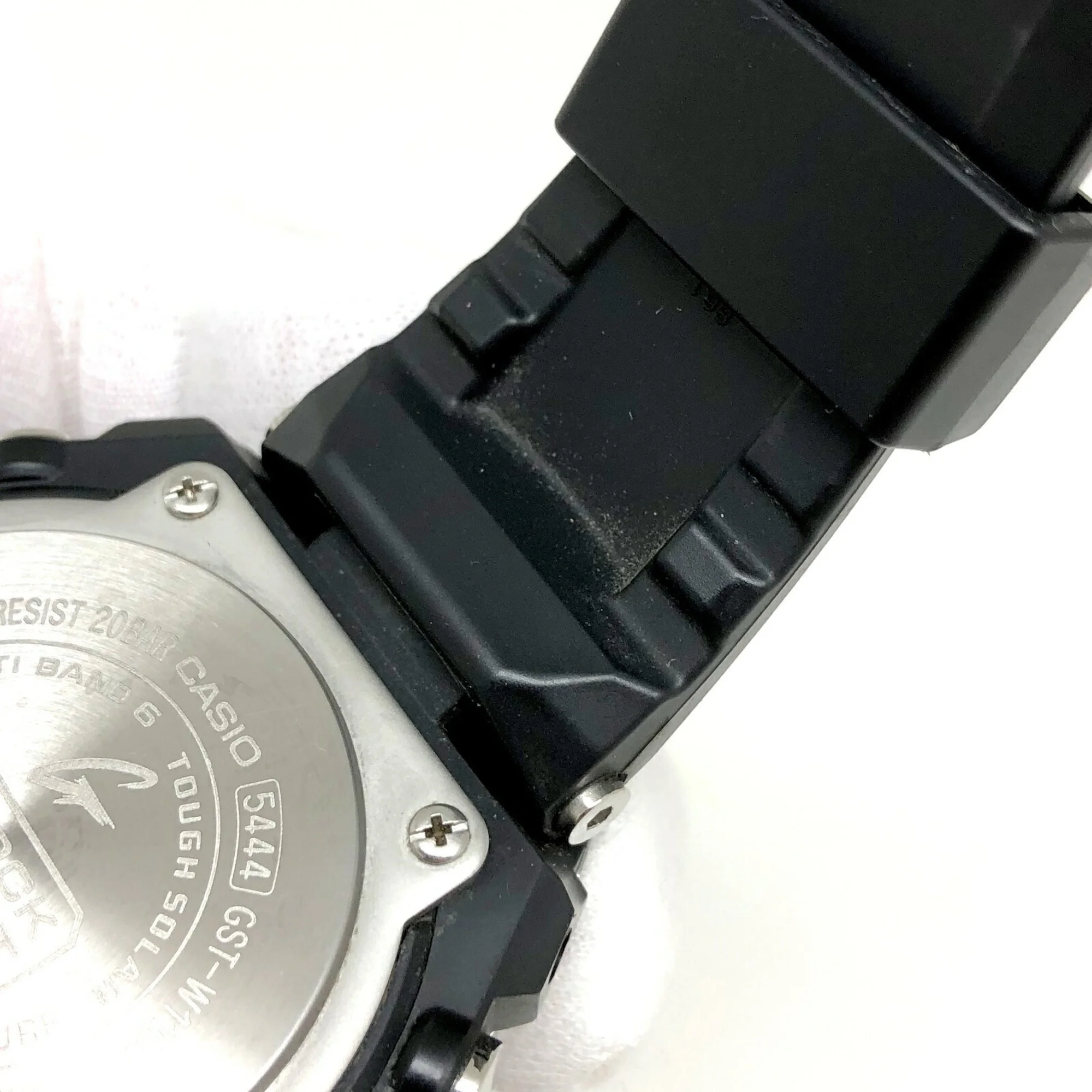 Pre-Owned CASIO Casio G-SHOCK Watch GST-W110-1A G-STEEL G Steel Radio Solar Tough Silver Black Ana-Digi Men's ITG2BWUV5DOY (Fair)