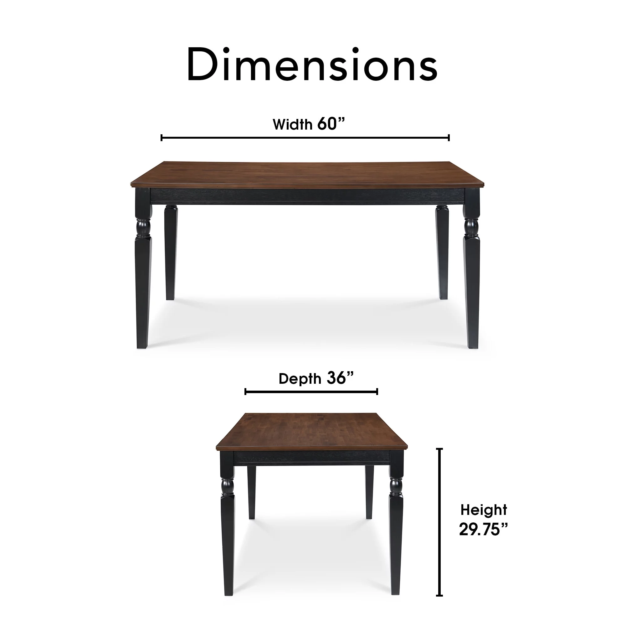 Finch Provence Dining Table Black