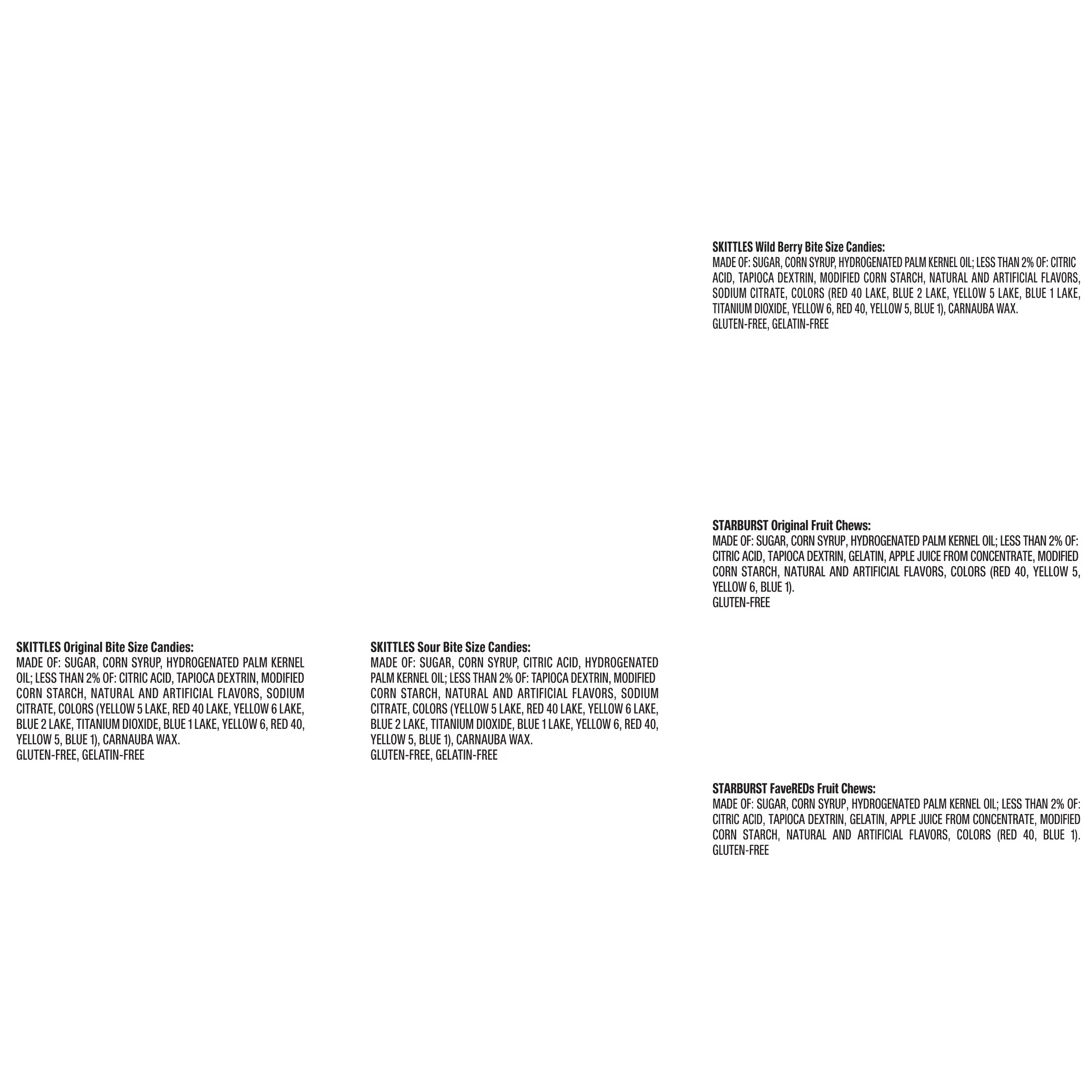 Mars Mixed Skittles & Starburst Chewy Variety Pack Halloween Candy, 18 Count Box