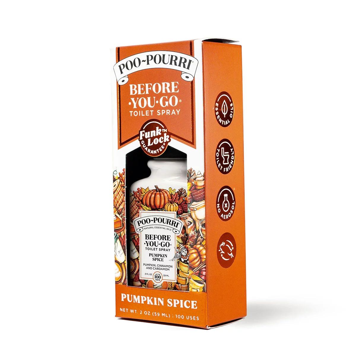 Poo~Pourri Pumpkin Spice 2 Fl Oz Fall Toilet Spray