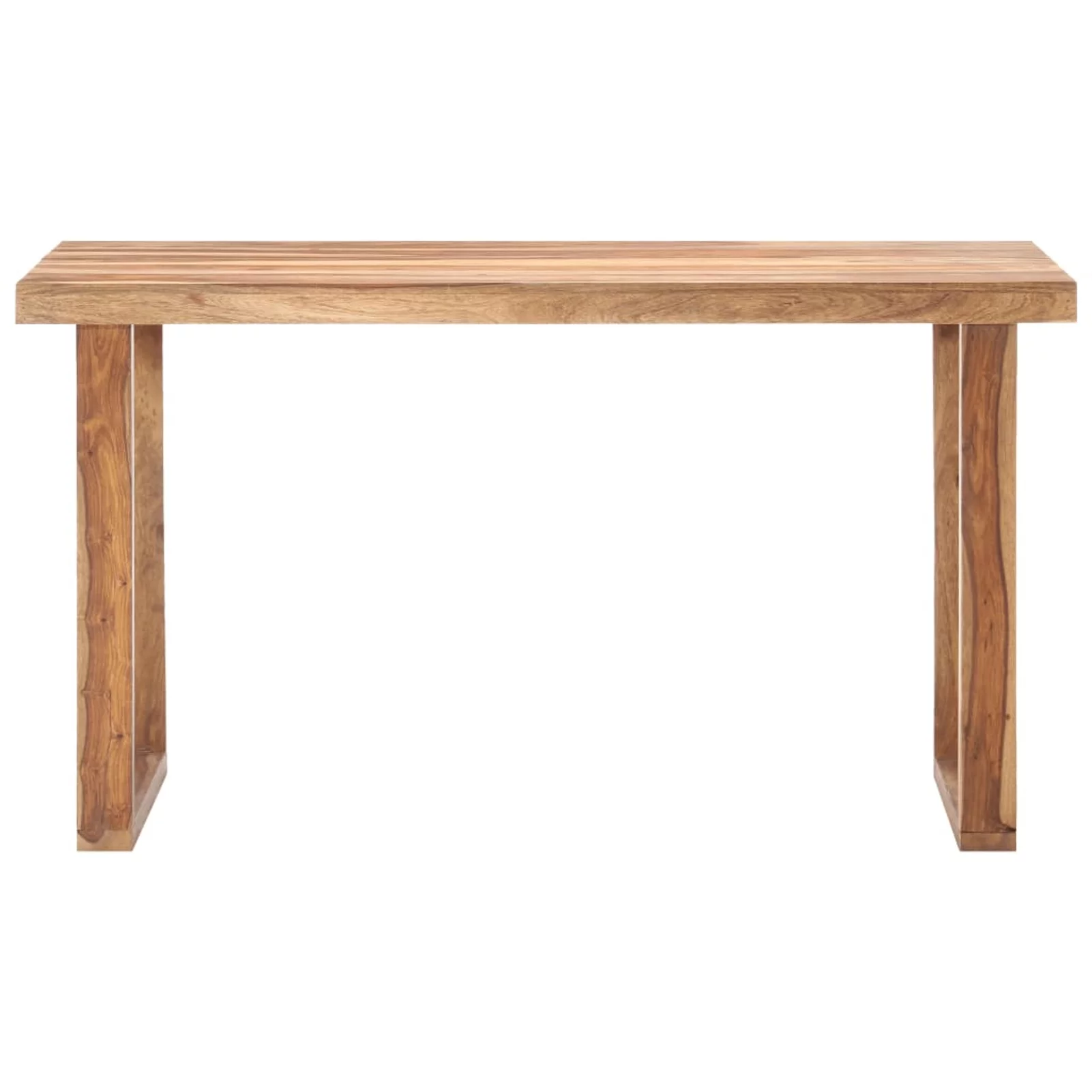 moobody Wooden Dining Table Sheesham Wood Tabletop Dinner Table for Kitchen, Dining Room, Home, Hallway Furniture 55.1 x 27.6 x 29.9 Inches (L x W x H)