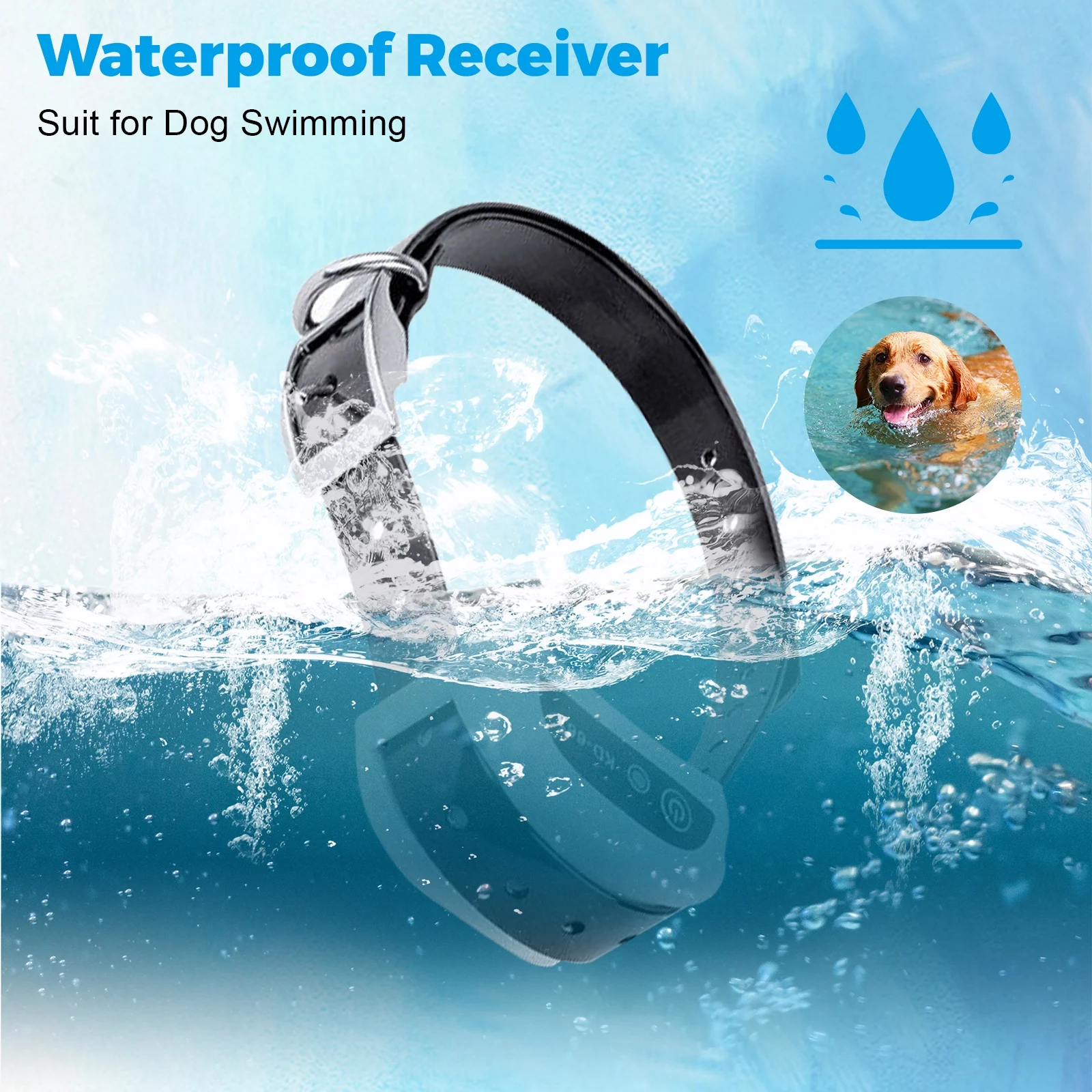 Wireless Dog Training Collar Boundary Containment System, Dog Boundary Containment System Radius Remote Control Transmitter, 3-Dog System, Wired Transmitter and Wireless receiver