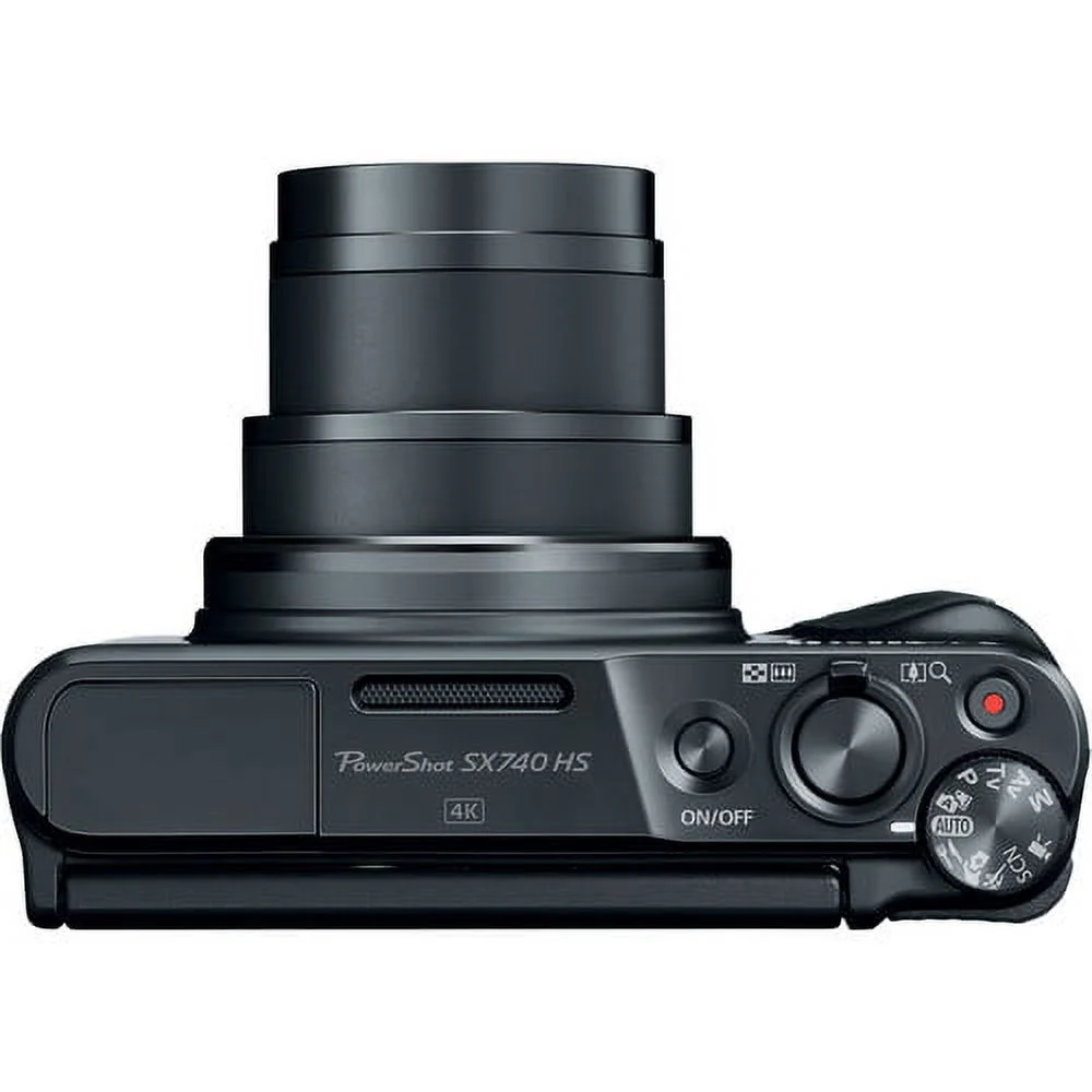 Canon PowerShot SX740 HS Digital Camera (Black) Bundle + Accessory Kit Including Camera Pouch, 64GB Extreme Memory, Photo & Video Editing Software Package & More (18 Pc Bundle)