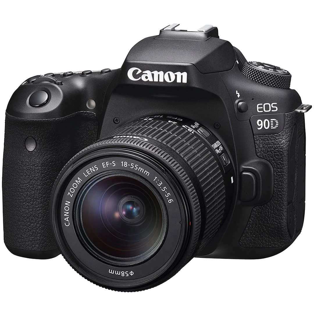 Canon EOS 90D DSLR Camera Bundle with 18-55mm + 75-300mm Zoom Lens + 64GB SanDisk Card + Case + Tripod + SV Premium Accessory