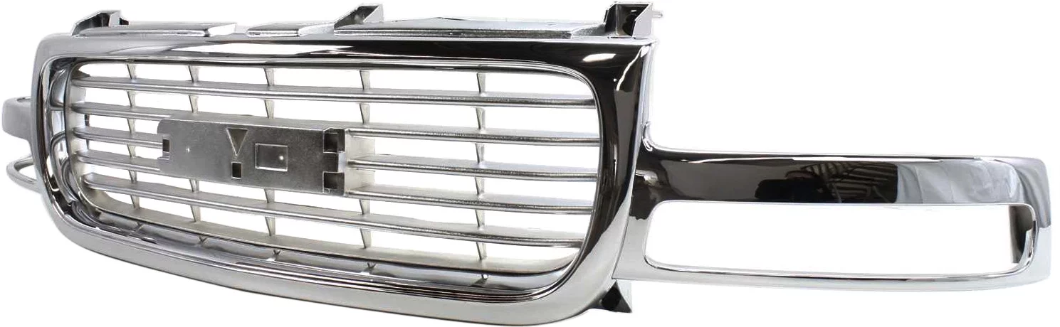 Grille Assembly Compatible with GMC SIERRA 1500/2500 1999-2002 / YUKON 2000-2006 All Chrome