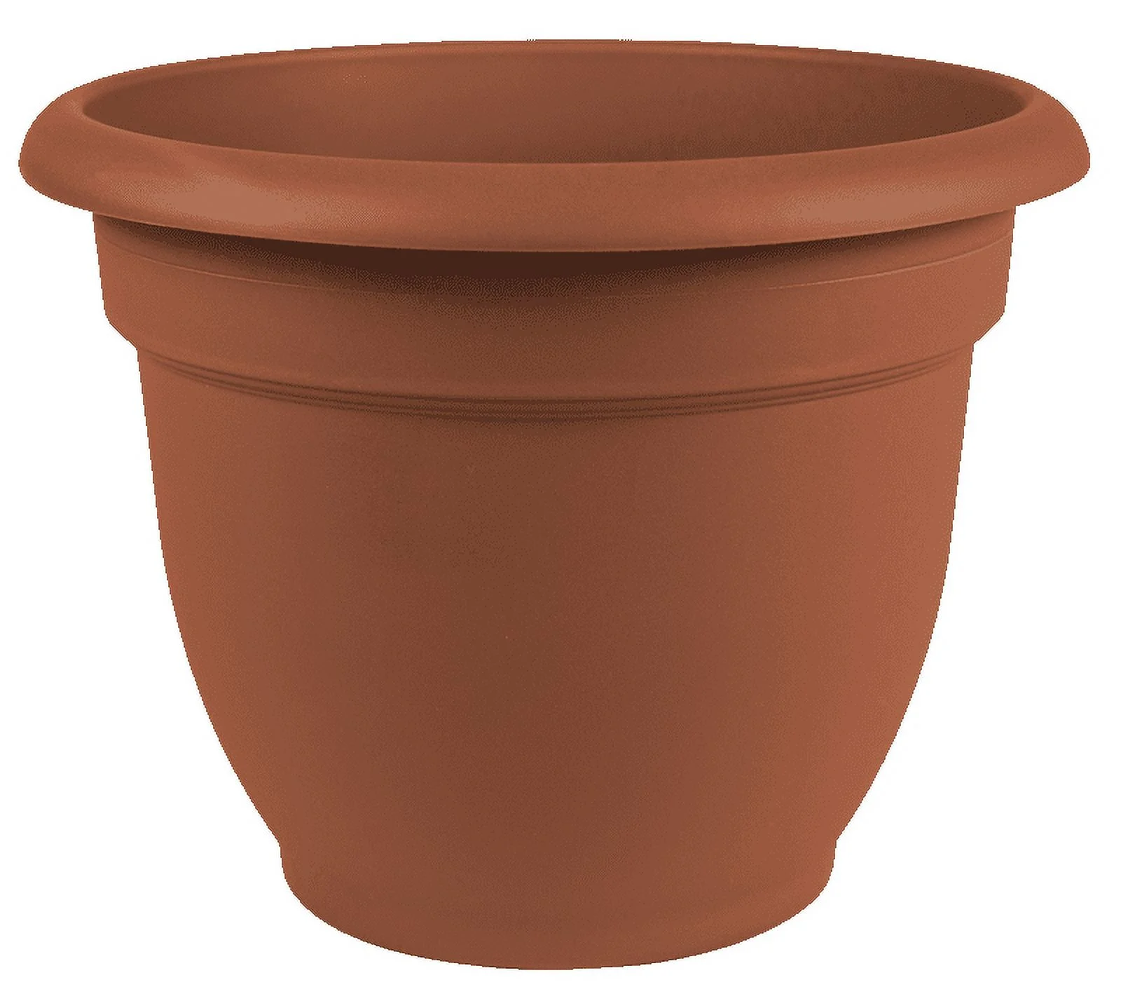 Bloem 20-56106 Ariana Plastic Planter with Self Watering Disk, Terra Cotta, 6