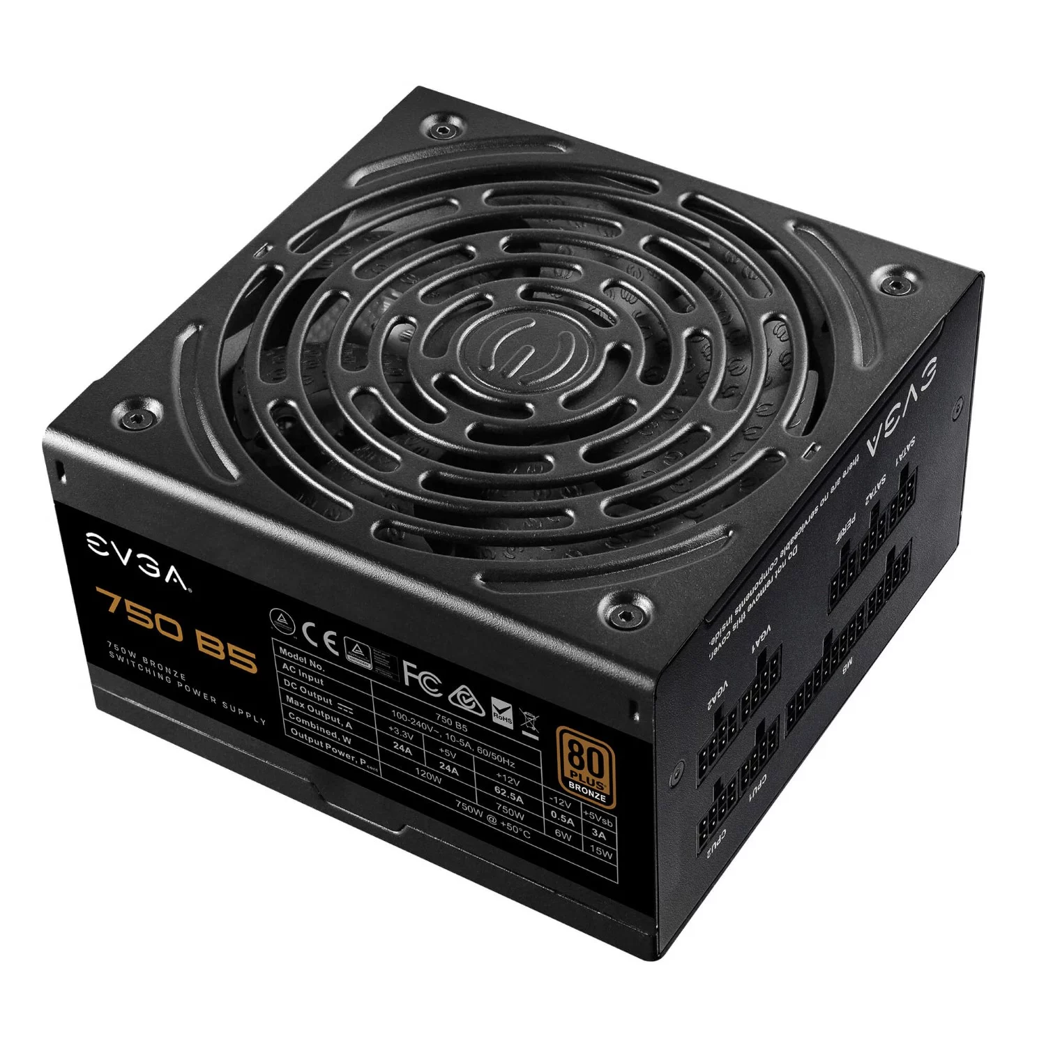 EVGA 220B50750V1 750 B5 ATX12V/EPS12V Power Supply - 750W
