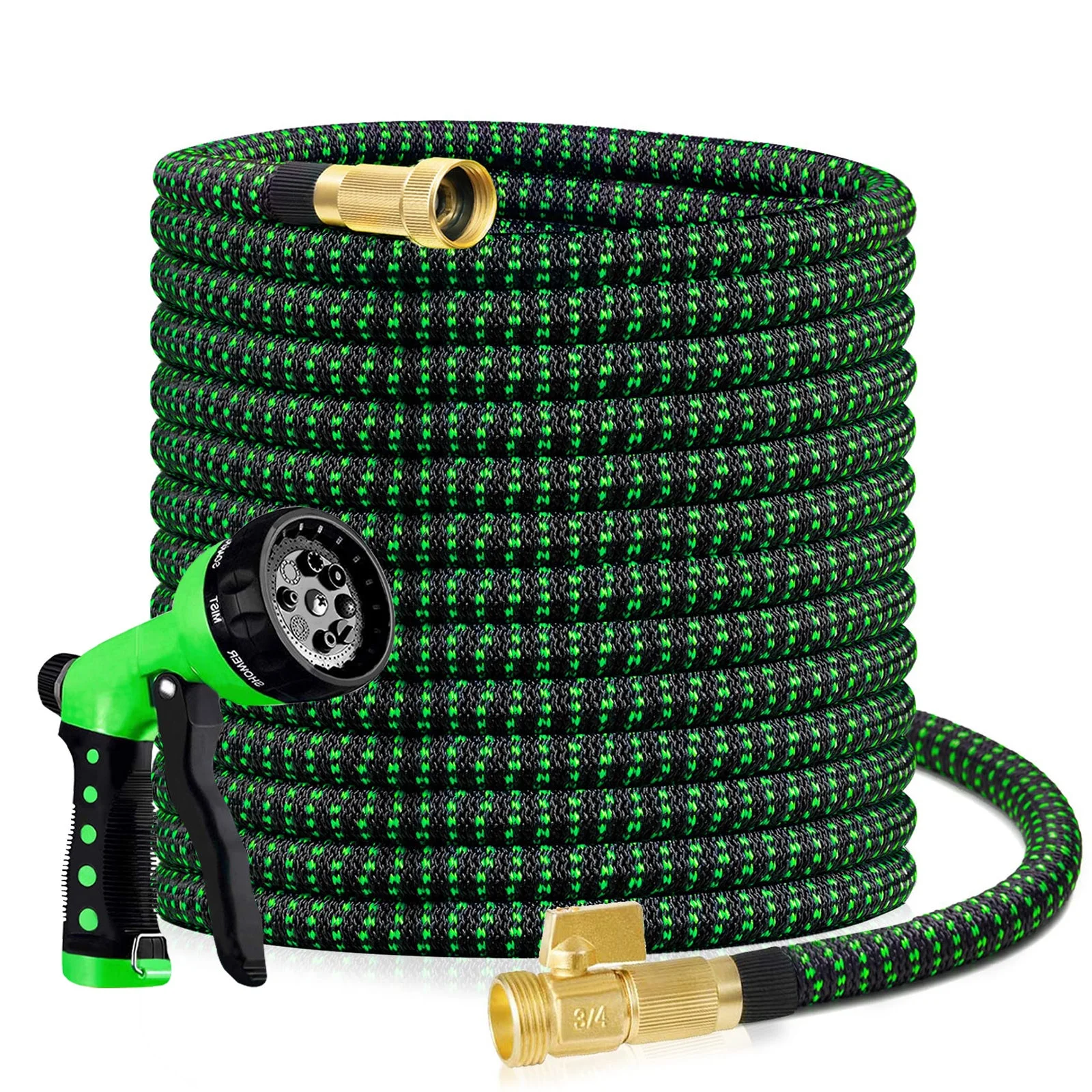 Kalgaden 2022 Upgraded Version Garden Hose Expandable 50-150ft Expandable Hose, Leakproof Lightweight Expanding Garden Water Hose 3-Layers Latex,Best Choice for Watering and Washing