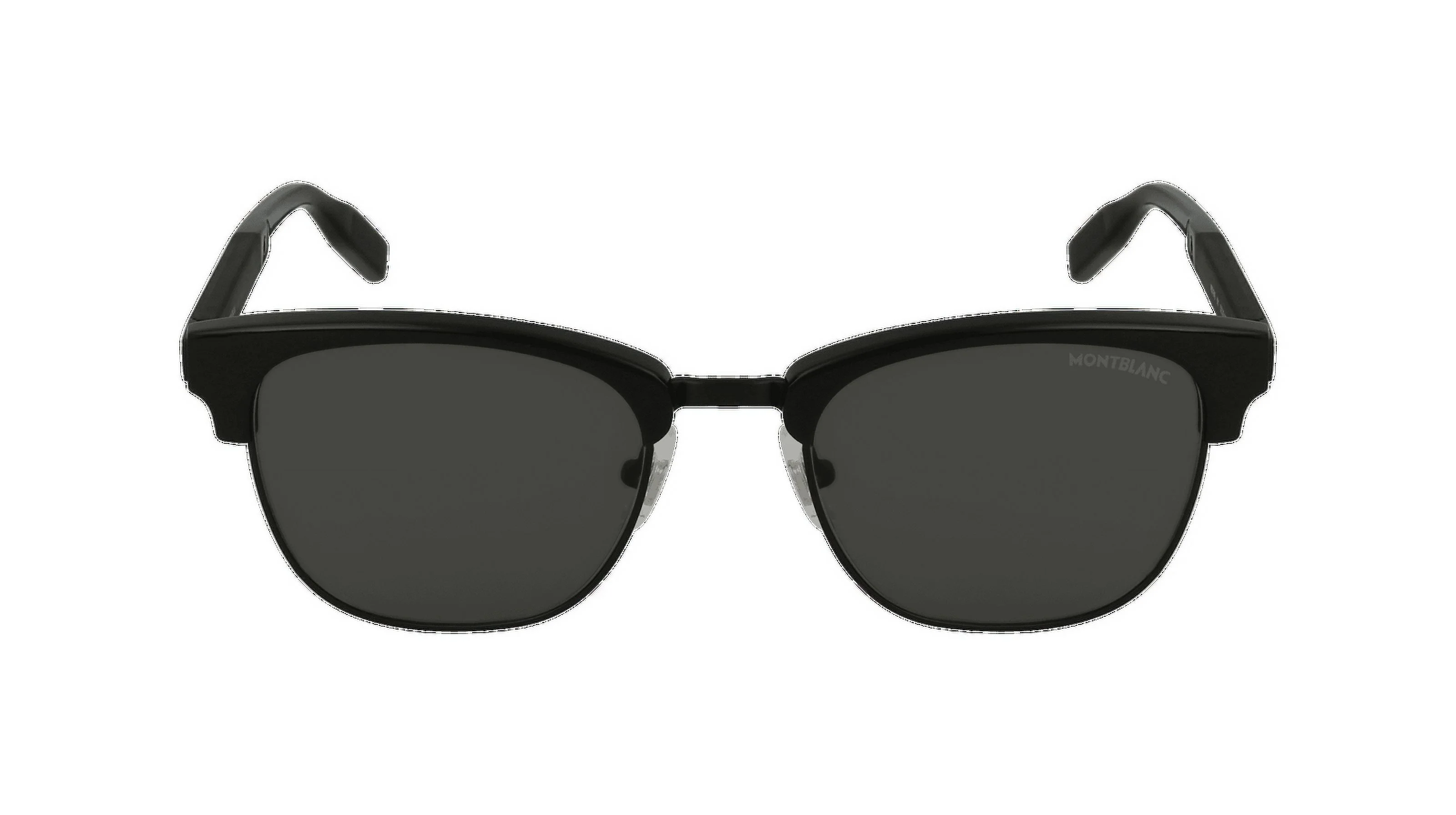 MontBlanc Grey Browline Men's Sunglasses MB0164S 001 52