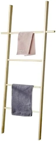 CDHJKKB Blanket Ladder  Wooden Blanket Holder  Blanket Quilt Holder Rack Decorative Ladder   Blanket Ladder  Rack for The Bedroom Bathroom Home Decor