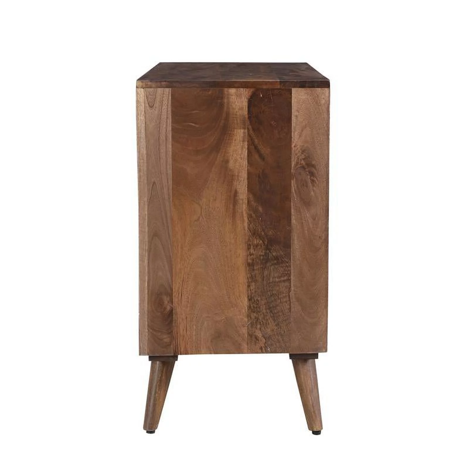 Pemberly Row Mid-Century Walnut Finish Solid Wood Accent Server