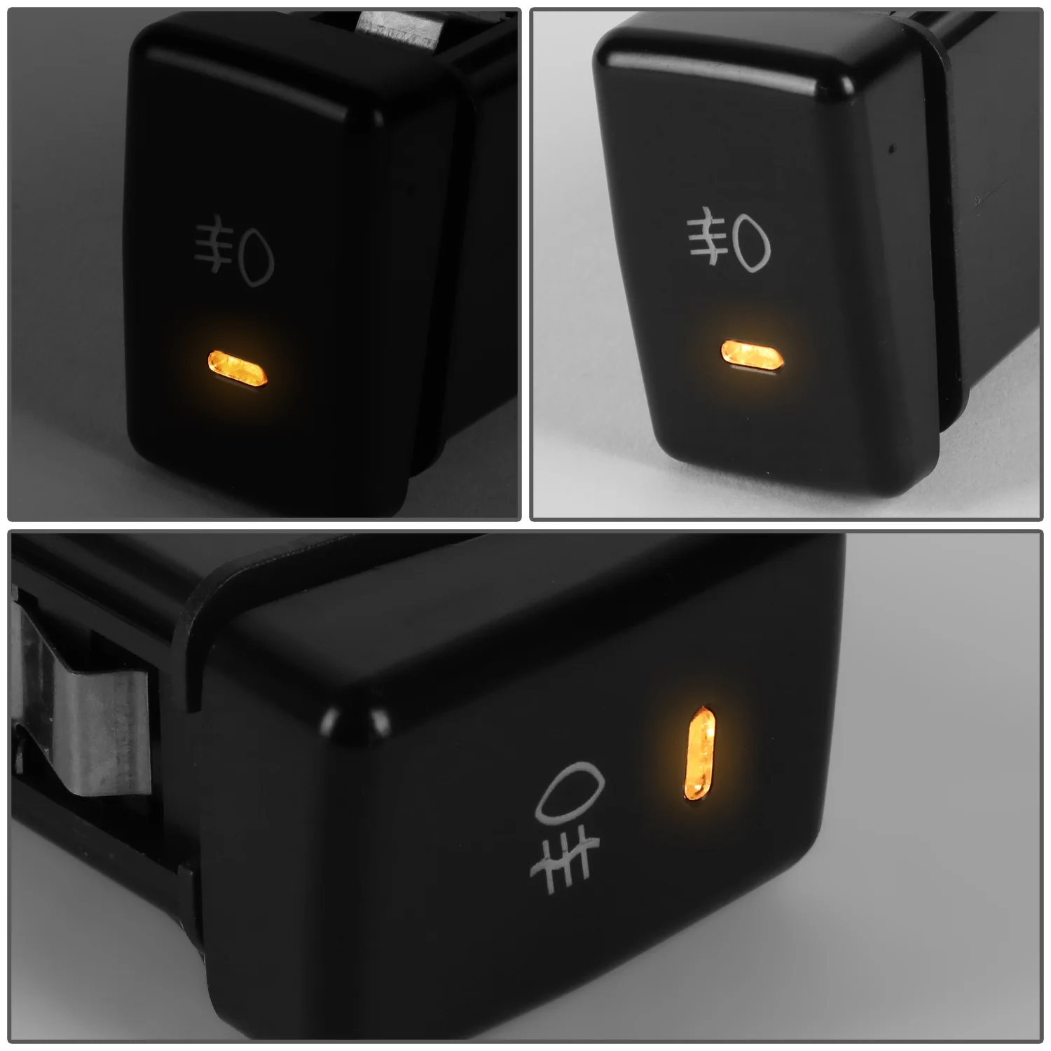 DNA Motoring FLSW-004 For 1999-2004 Honda Odyssey OE Style Dash Mounted Fog Light Lamp Switch with Wiring Harness