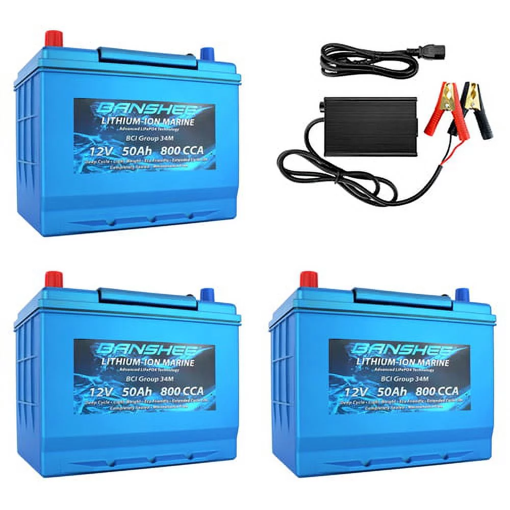 Banshee 36V 50Ah Marine Lithium Battery Kit