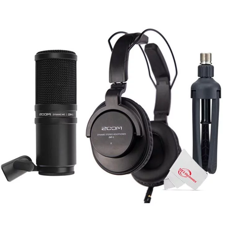 Zoom F6 6-Input / 14-Track Multi-Track Field Recorder with Three Podcast Mic Pack