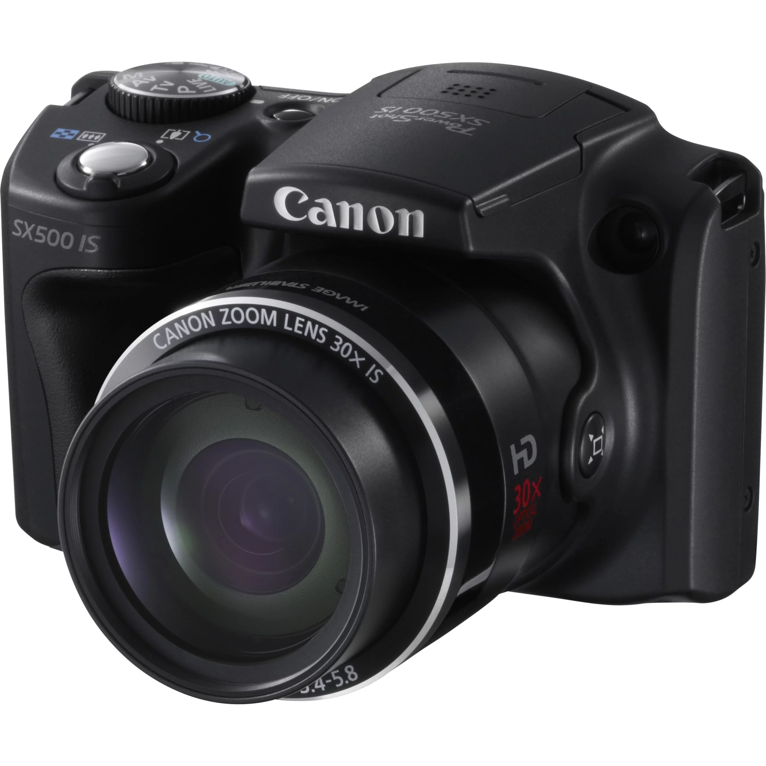 Canon PowerShot SX500 IS 16 Megapixel Compact Camera, Black