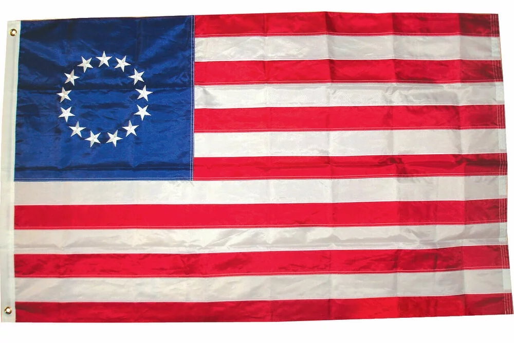 4x6 Ft Betsy Ross Flag Embroidered Nylon 13 Star US Stars & Sewn Stripes USA