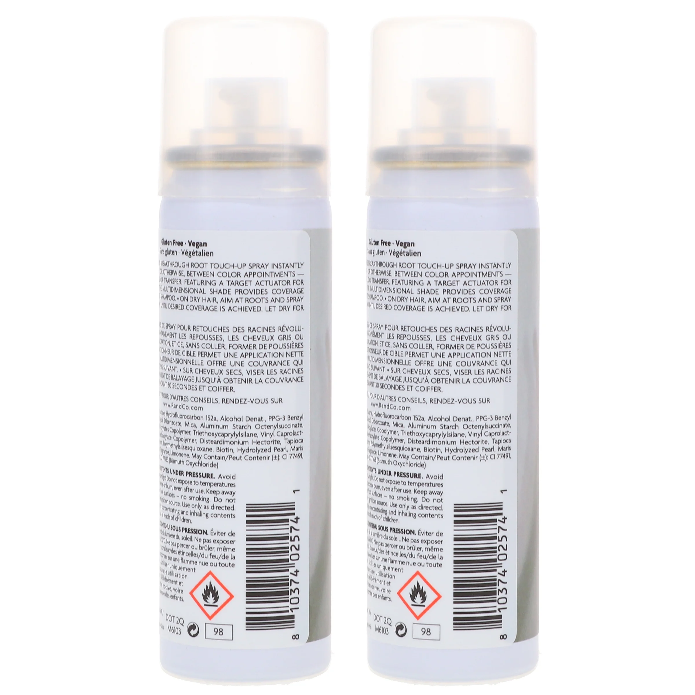 R+CO Bright Shadows Root Touch-Up Spray Red 1.5 oz 2 Pack
