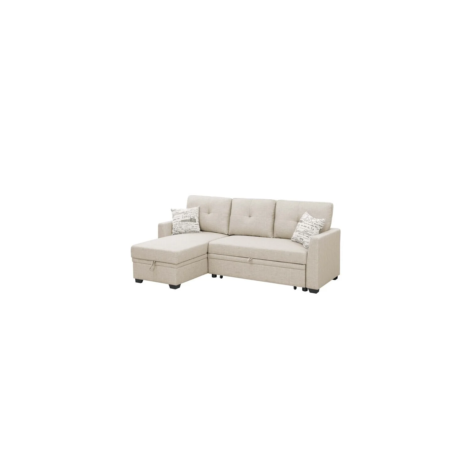HomeStock L-Shaped Upholstered Sectional