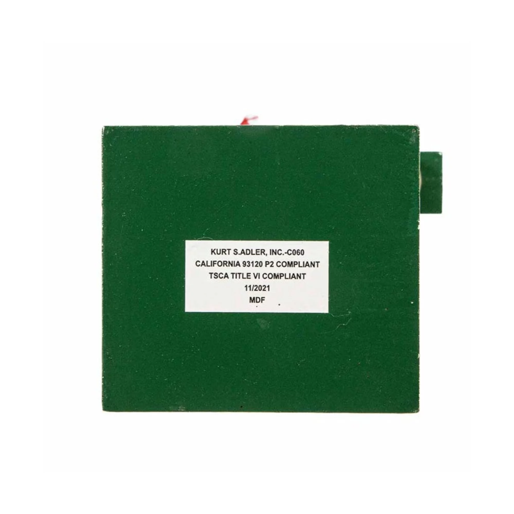 Kurt Adler Red,White, Black Nutcracker Holding Gift Box and Wreath, 15