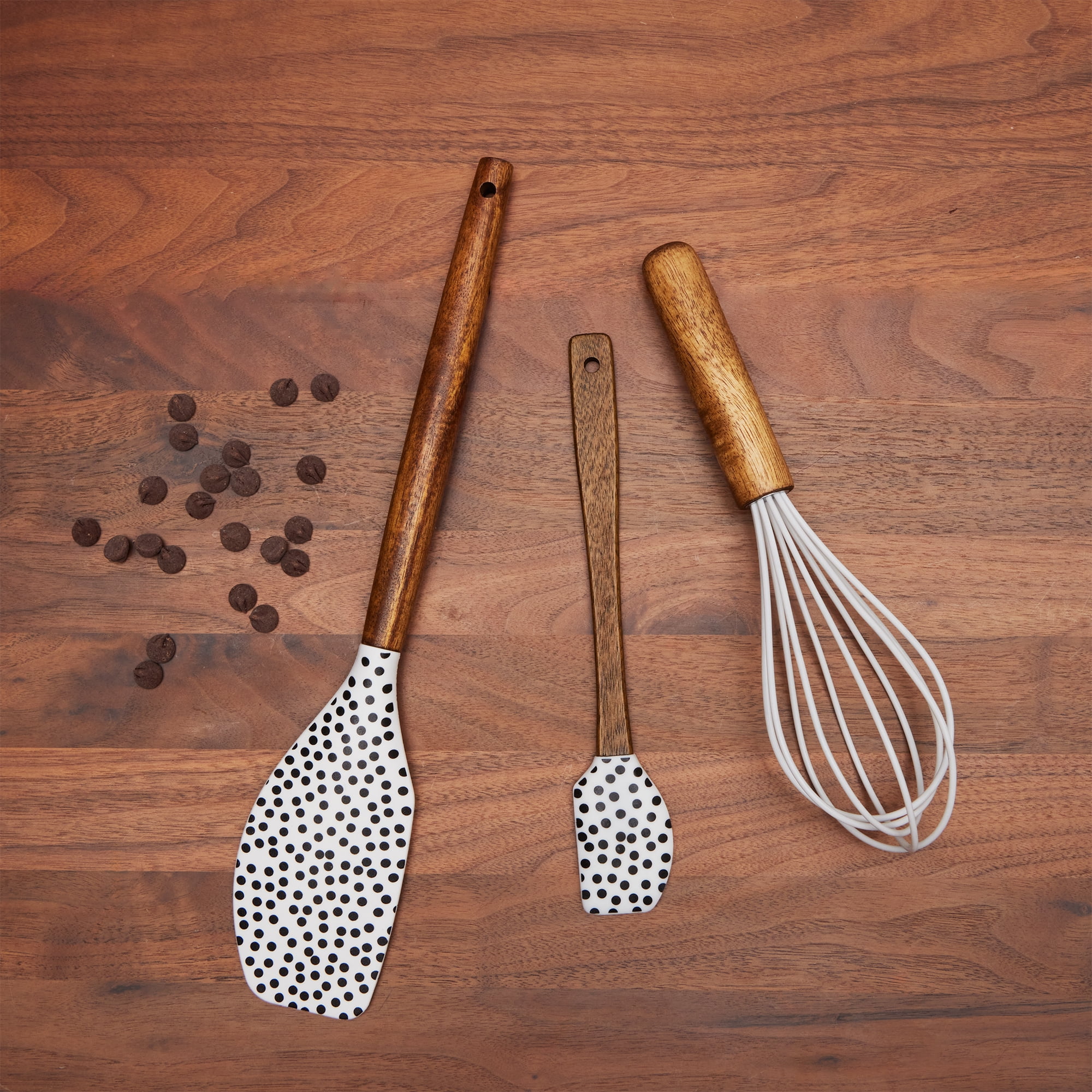 Thyme & Table 10-Piece Ceramic Bakeware Set with Pointed Spatulas & Whisk