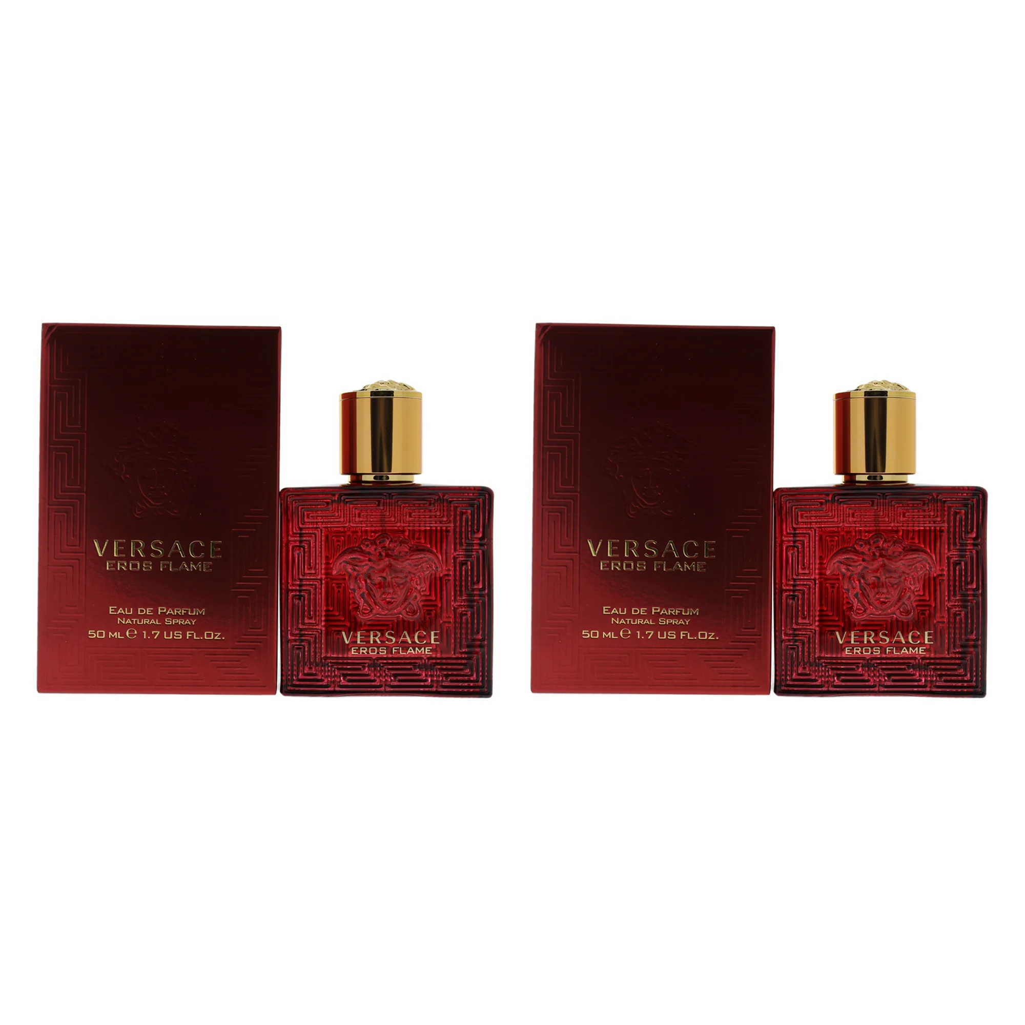 Versace Versace Eros Flame - Pack of 2 EDP Spray, 1.7 oz