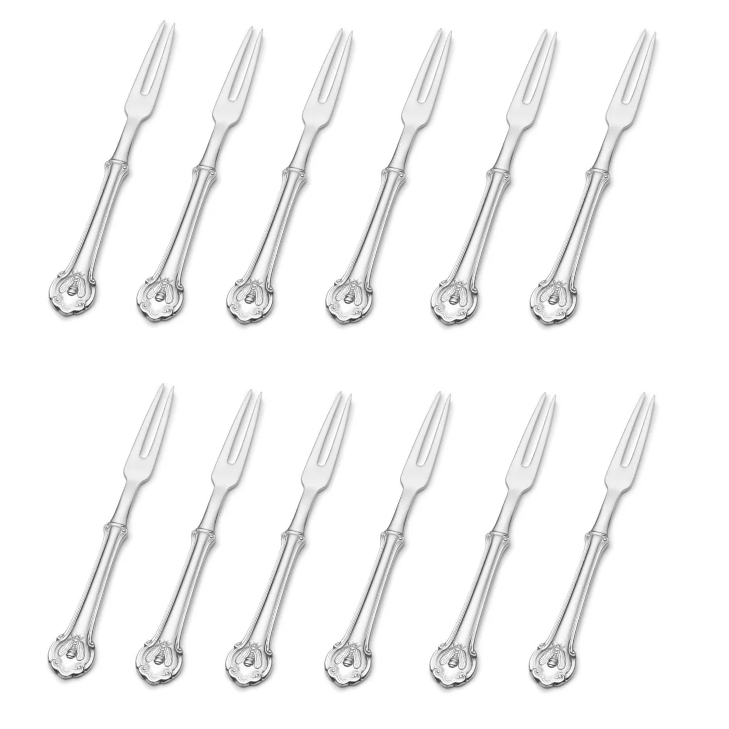 Wallace Napoleon Bee 18/10 Stainless Steel Food Pick (Set of Twelve)