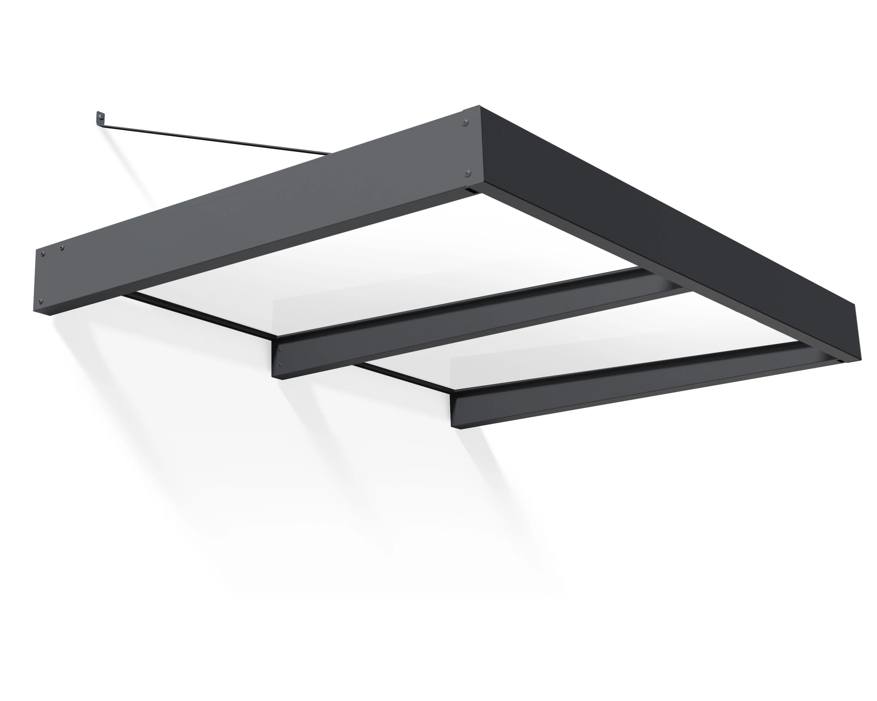 Palram - Canopia Sophia XL 2000 6' x 5' Acrylic Awning - Gray/Mist