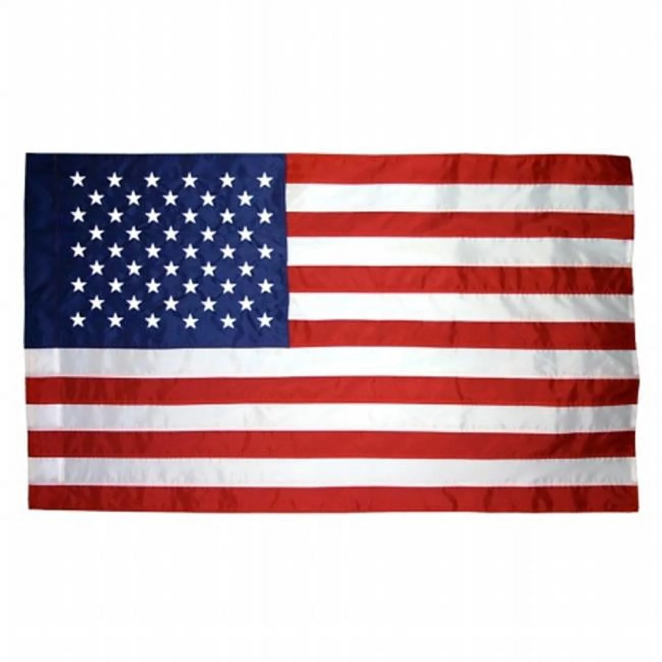 4 ft. x 6 ft. US Flag - Colonial Nylon-Glo Unfringed