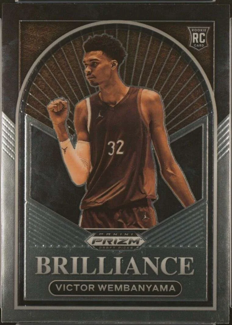 NBA 2023-24 Panini Prizm Draft Picks Brilliance Victor Wembanyama #1 (Rookie)