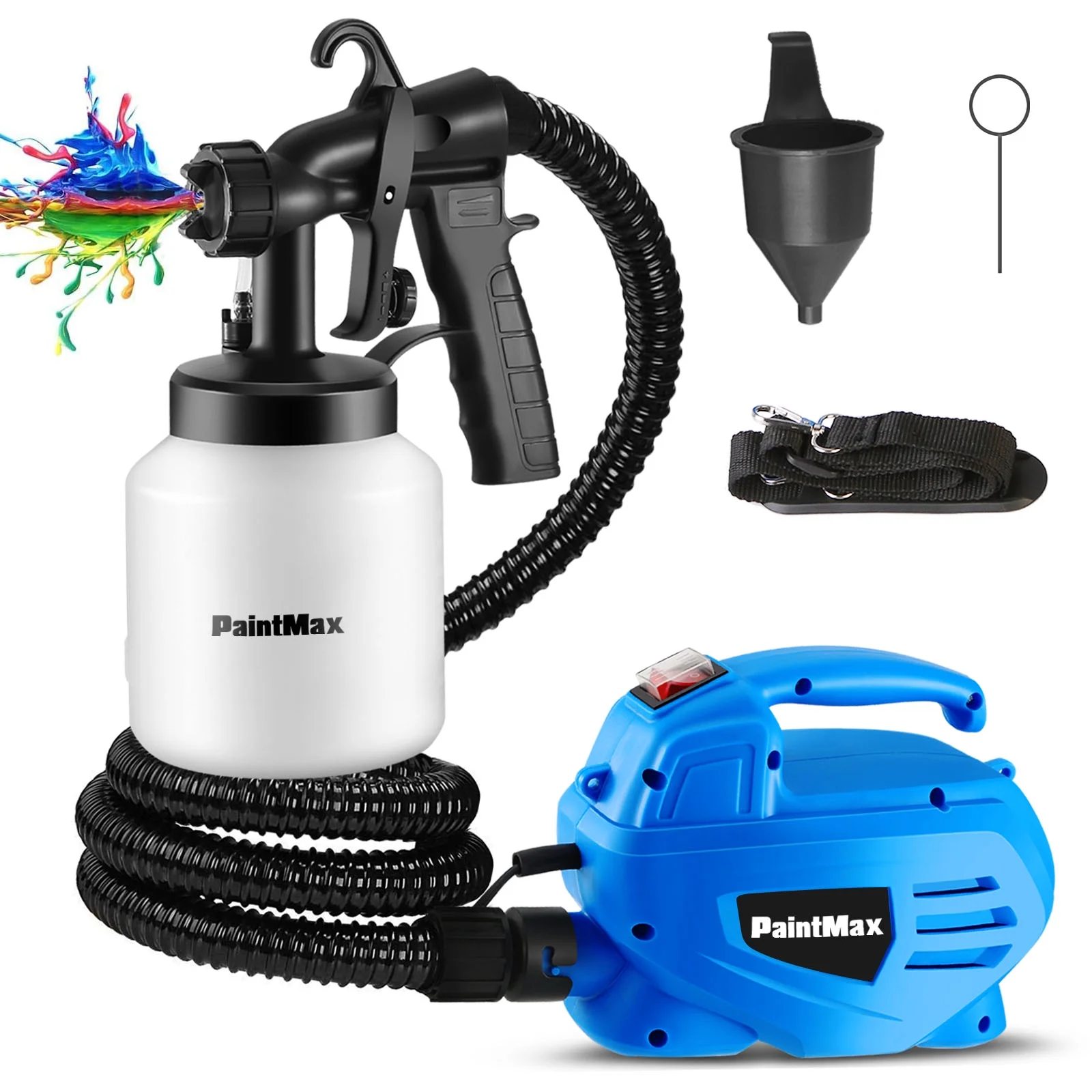 Paint Sprayer, iMounTEK HVLP 65 0 Watt High Power Home Electric Paint Spray Gun with 3 Spray Pattern for Painting Ceiling, Fence, Cabinets