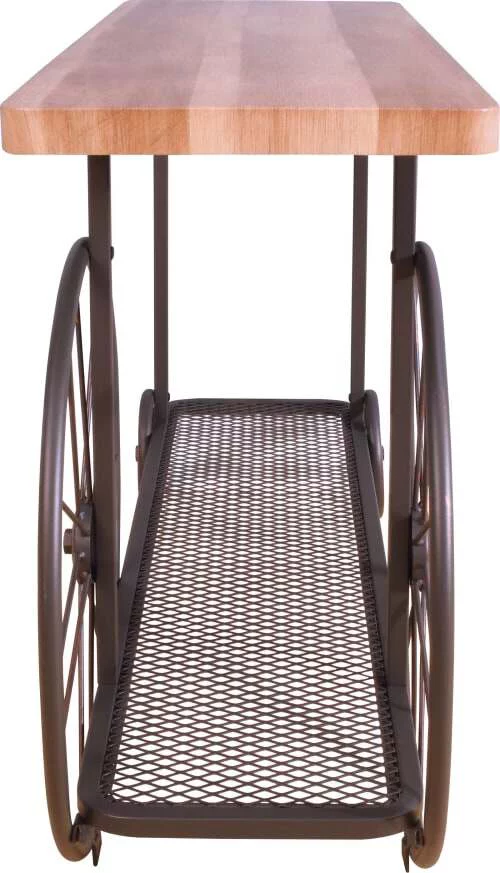 ACME Francie Sofa Table in Oak & Antique Gray 82863