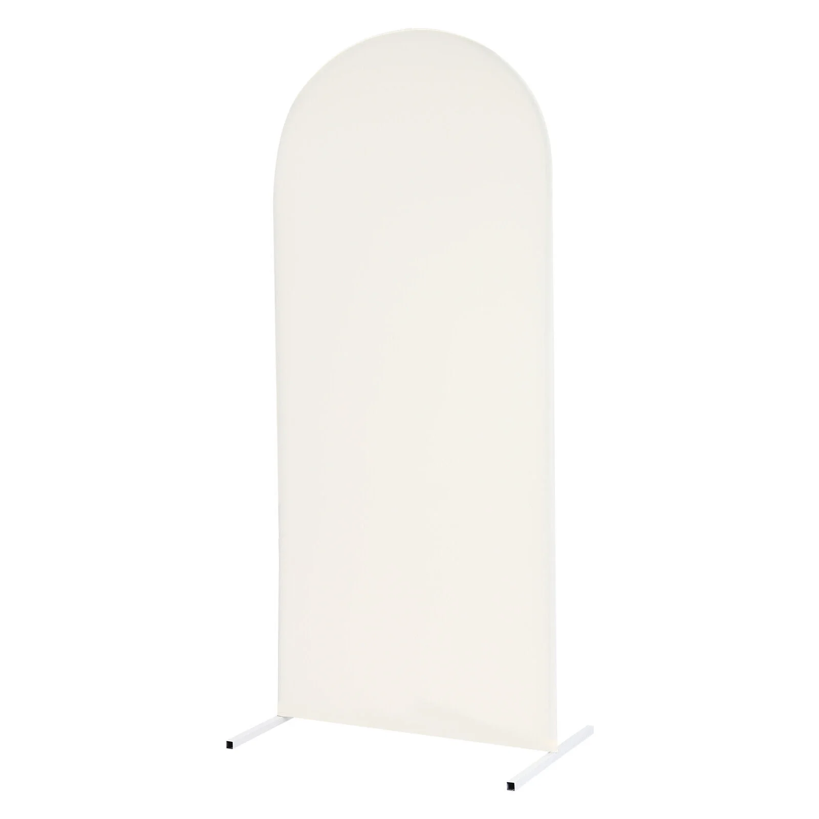 6ft Beige Wedding Arch Backdrop Stand Gold White Metal Arch Backdrop Stand 180cm