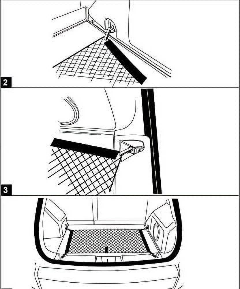 EACCESSORIES EA Rear Trunk Organizer Cargo Net for Jeep: Compass 2007-2023, Patriot 2007-2017, Renegade 2015-2023 – Floor Style Cargo Net – Premium Mesh Car Trunk Organizer Vehicle Carrier Storage