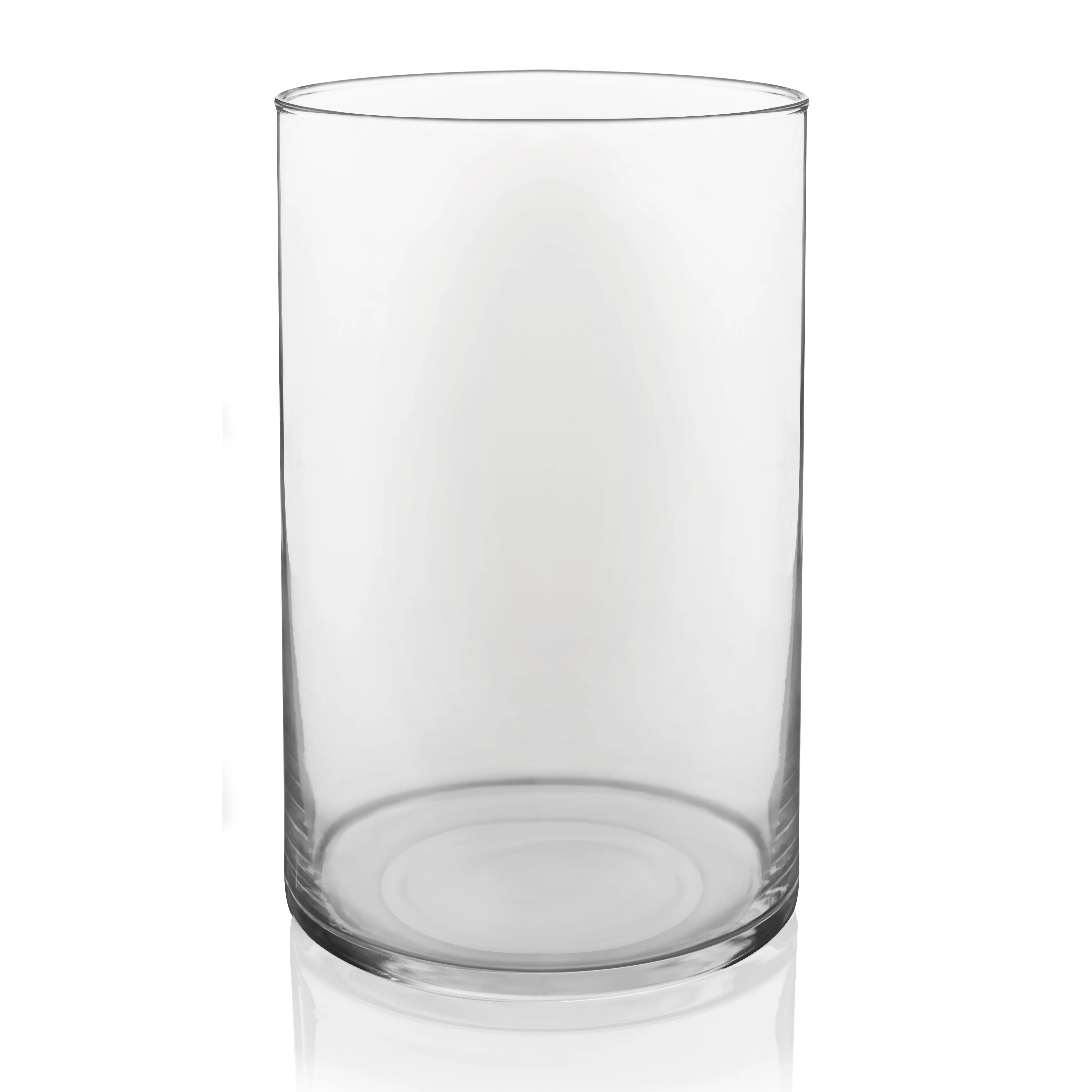 Libbey Cylinder Vase, 9.7-inch by 6.2-inch, Set of 2