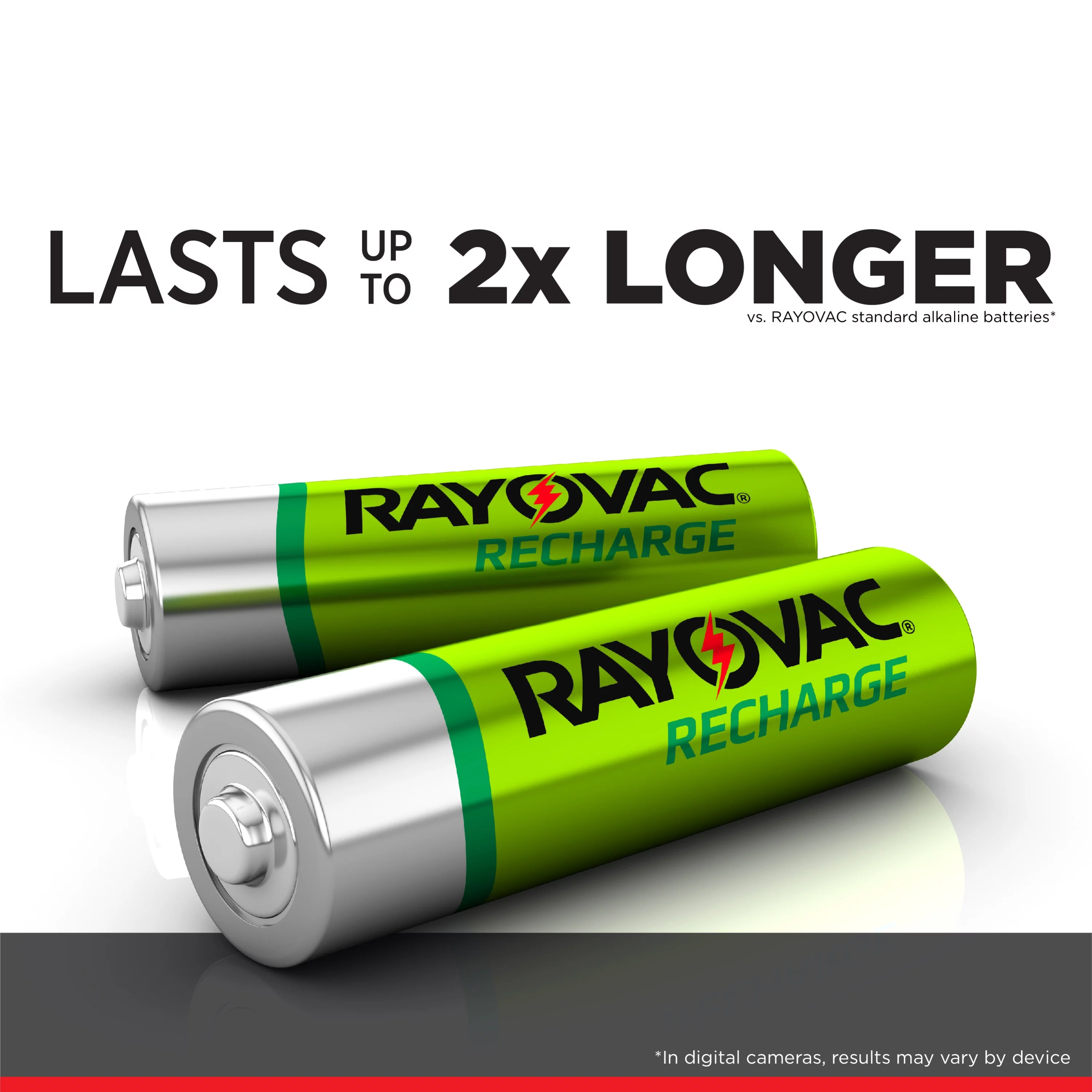 Rayovac Recharge NiMh, AA and AAA Batteries Combo Pack, 12 Count (8 count AA and 4 count AA bundle)