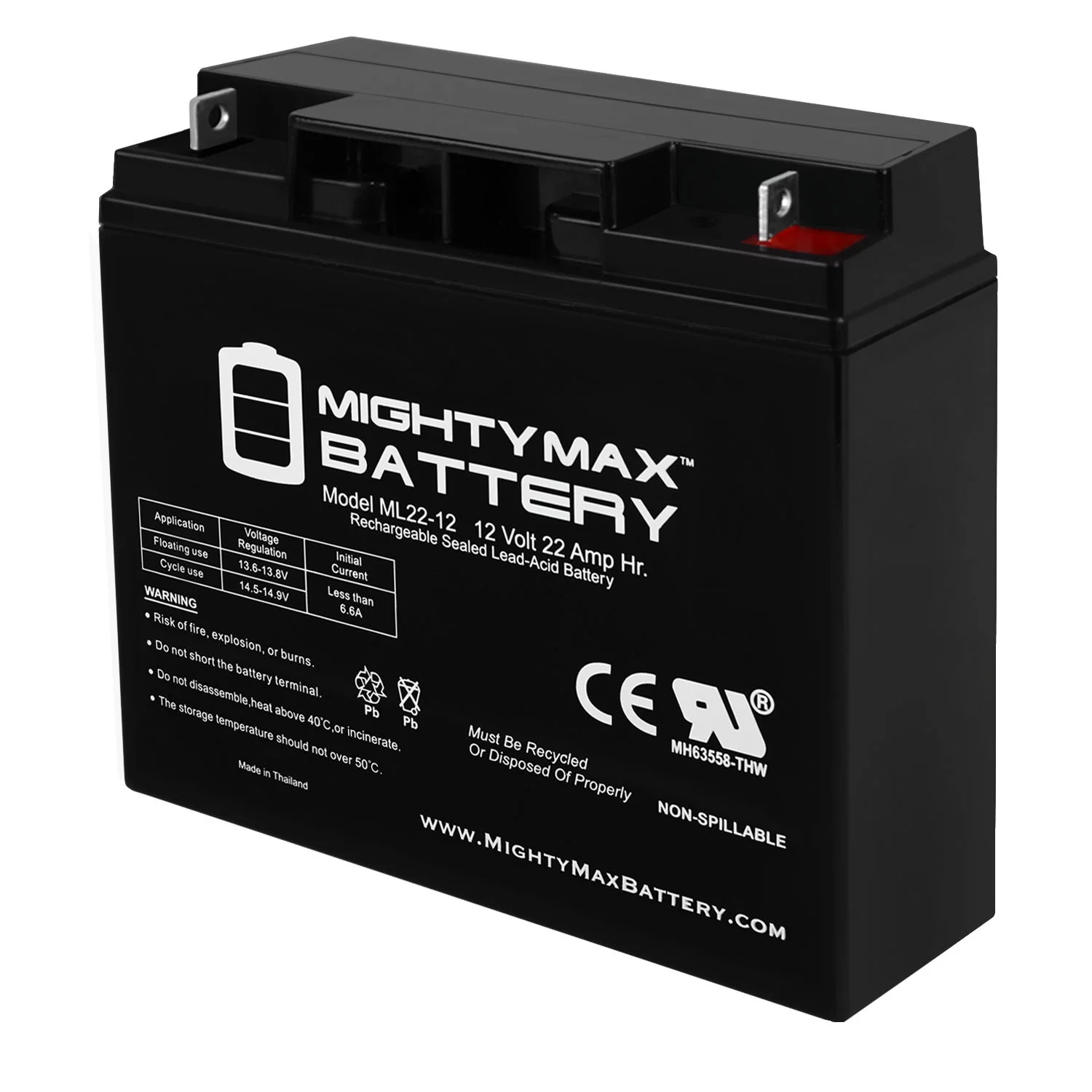 12V 22AH SLA Battery Replaces Schumacher DSR SCUPSJ2212 JumpStarter