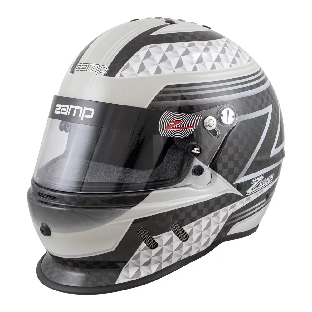 Zamp H775C15S RZ-65D Helmet Carbon Graphic Full Face SA2020 Black/Gray Small