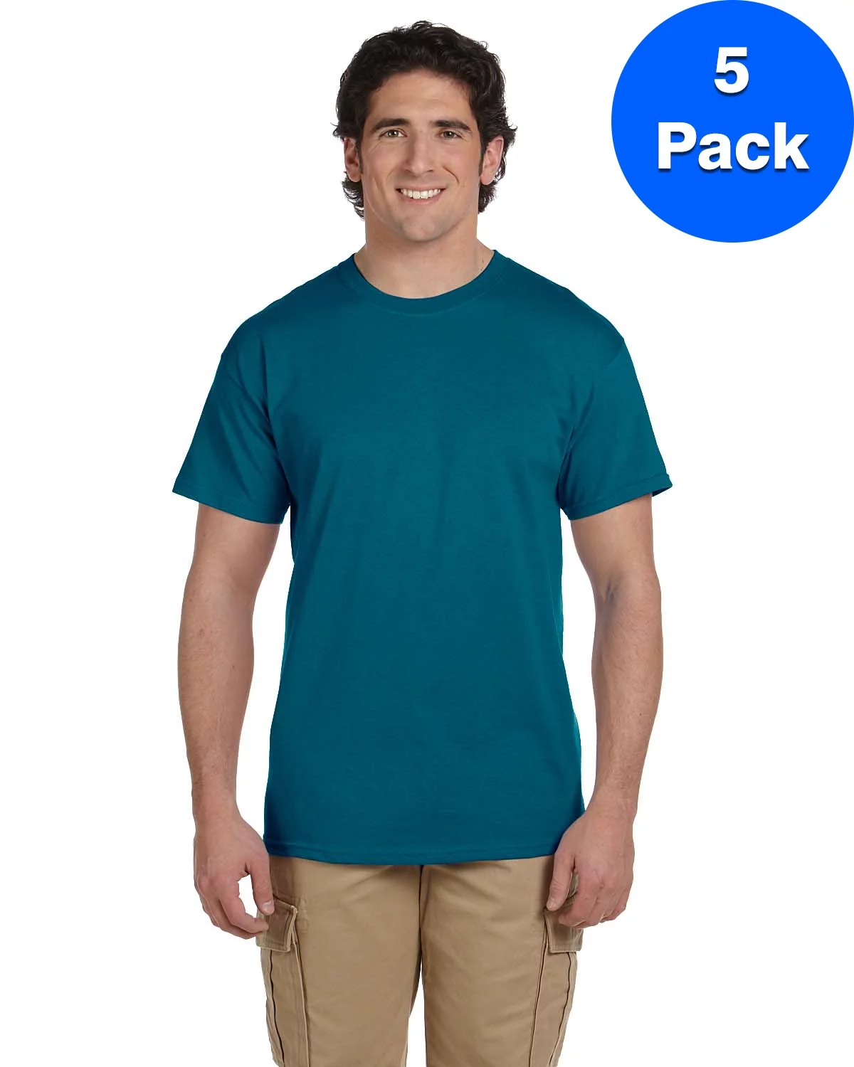 Mens 6 oz. Ultra Cotton T-Shirt 5 Pack
