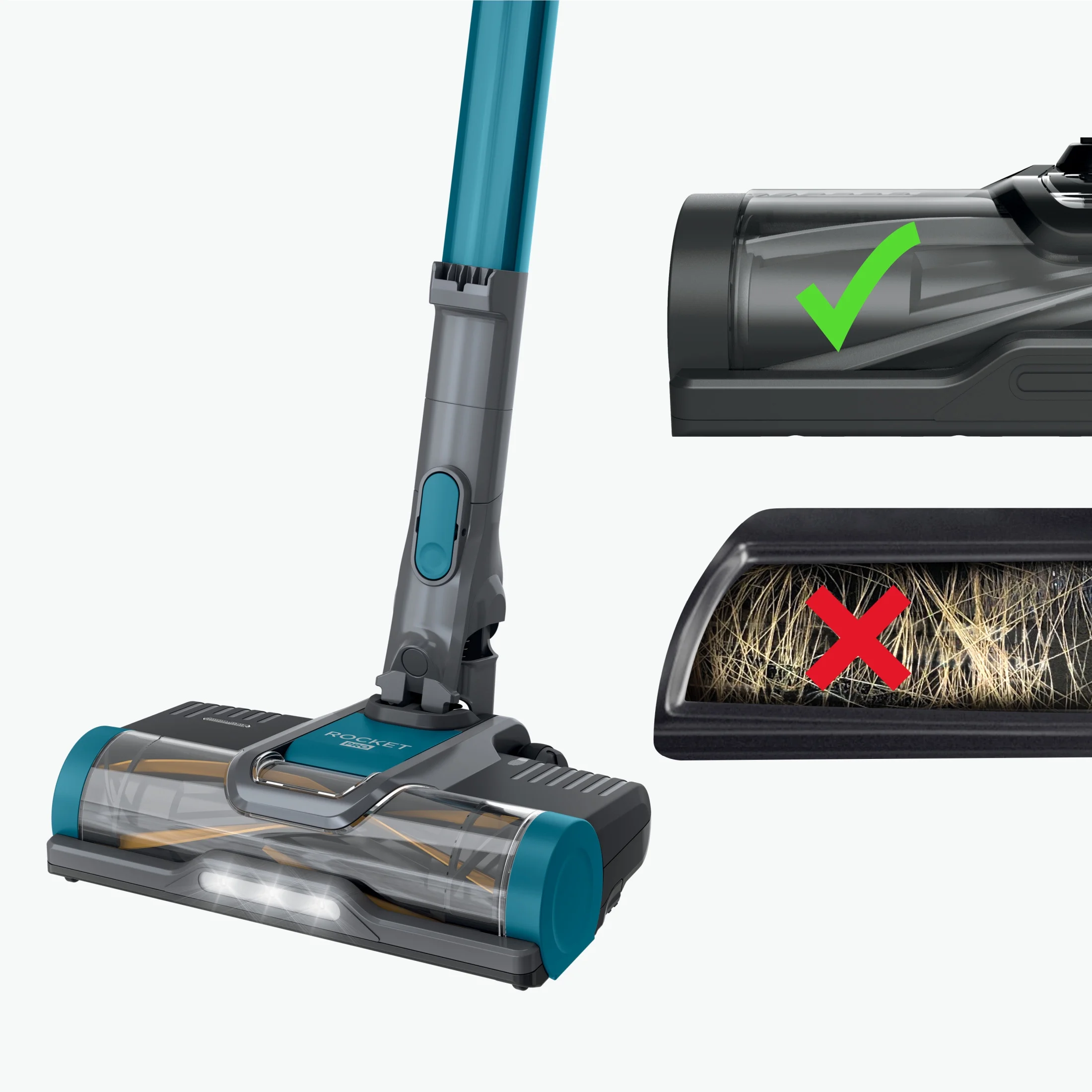 Shark Pet Pro Cordless Stick Vacuum Cleaner with Powerfins Brushroll, 40 min Runtime, IZ240